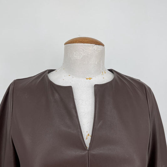 Banana Republic Faux Leather Shirt