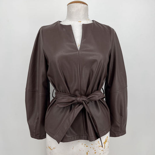 Banana Republic Faux Leather Shirt