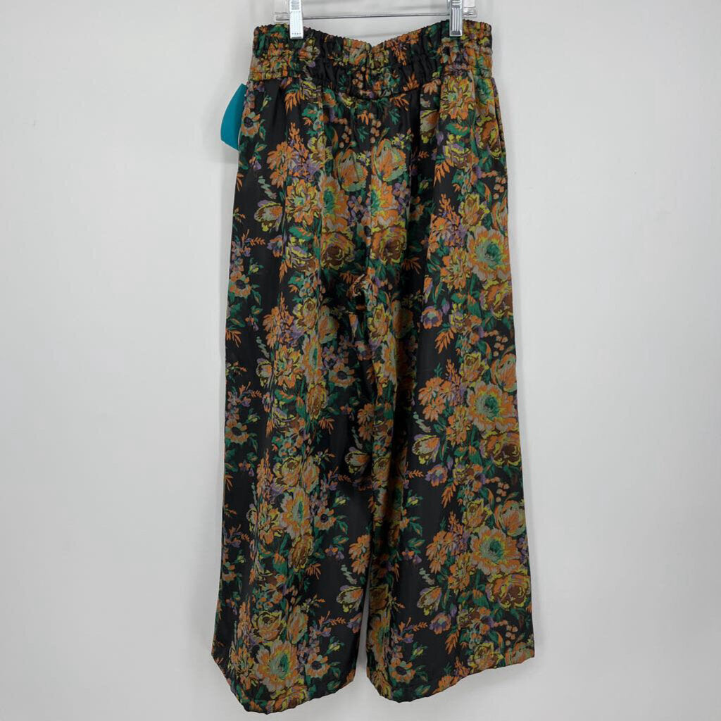 Anthropologie Floral Brocade Pants