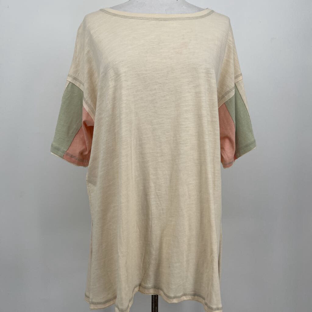 Easel S/stripe Slv Tee Shirt