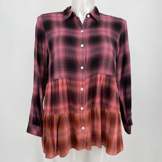 J Jill L/s Plaid Shirt