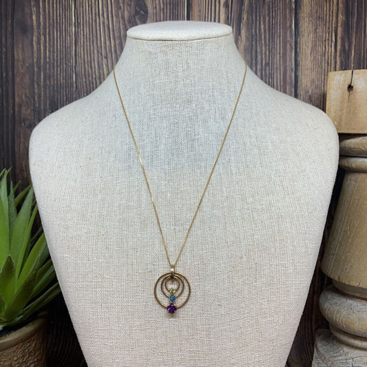 14k Gem Pendant