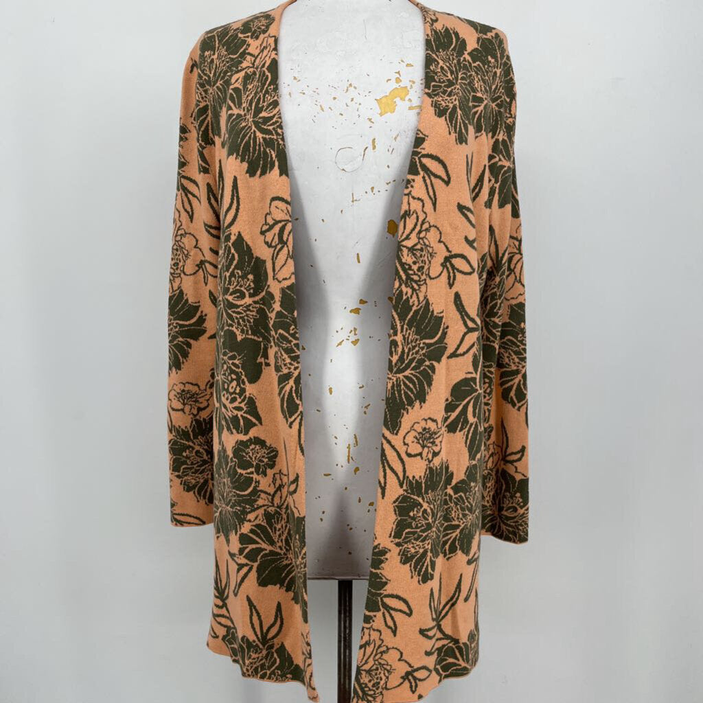 Soft Surroundings L/s Floral Cardigan