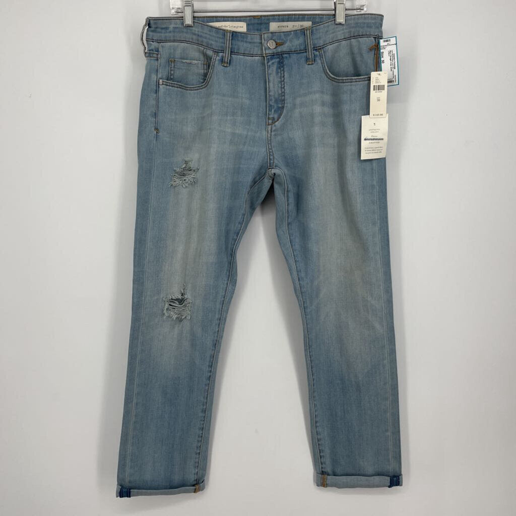 Pilcro Straight Crop Jeans