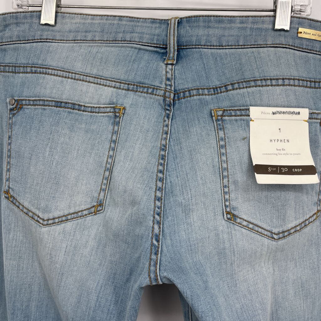 Pilcro Straight Crop Jeans