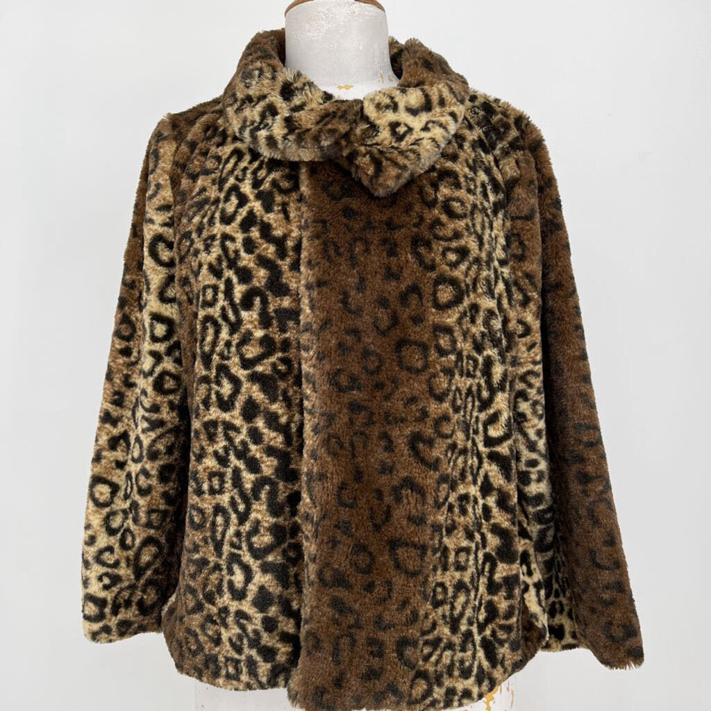 Jayley 3/4 Slv Animal Print Jacket