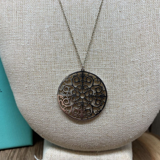 Tiffany Silver Enchant Medallion Necklace