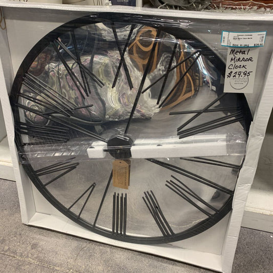 Metal Mirror Clock