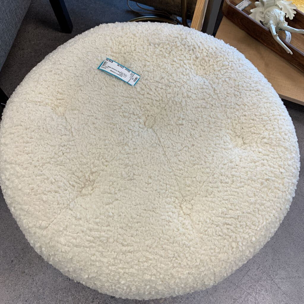 Faux Shearling Footstool