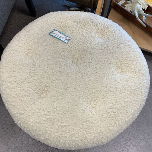 Faux Shearling Footstool