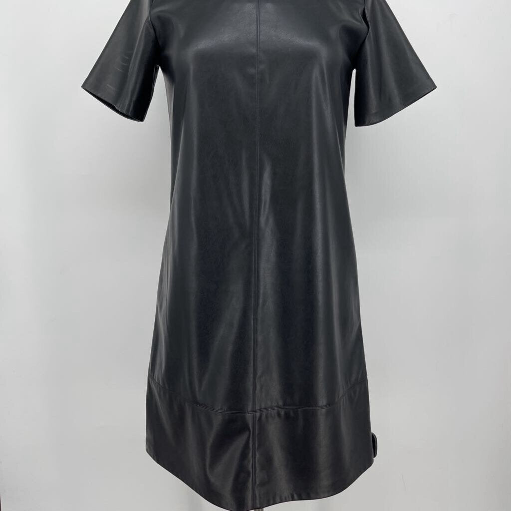 DKNY Faux Leather Dress