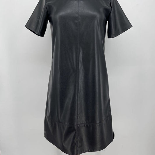 DKNY Faux Leather Dress