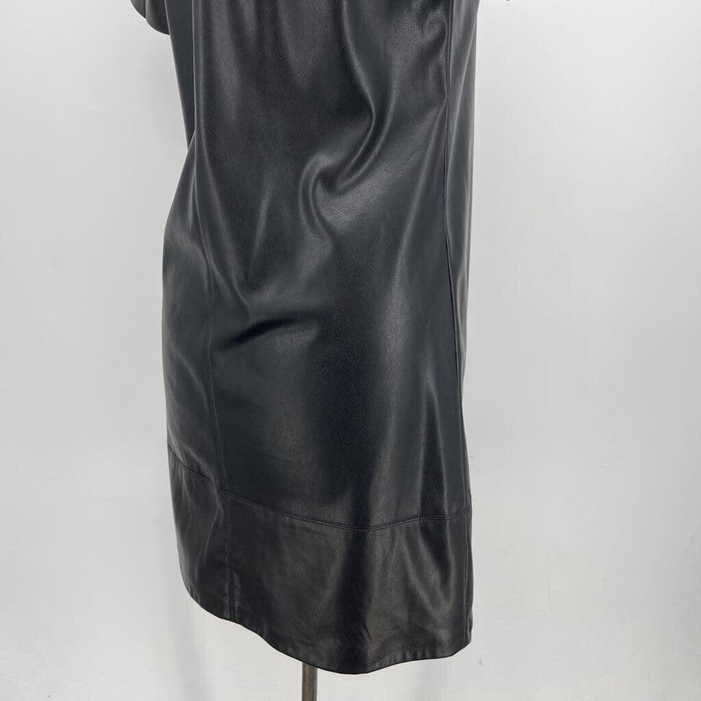DKNY Faux Leather Dress
