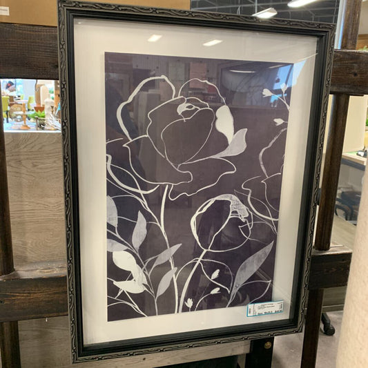 Framed Floral Sketch
