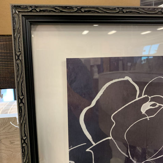 Framed Floral Sketch
