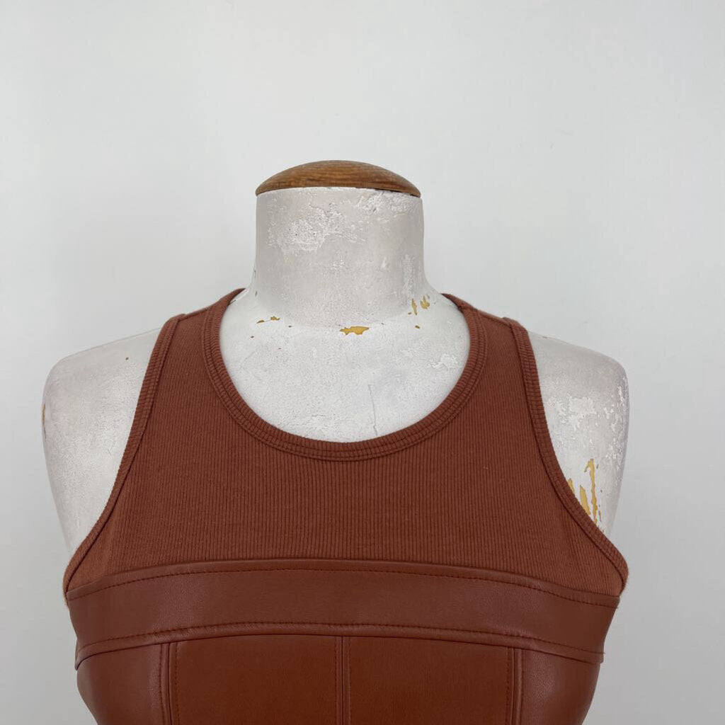 LA made Faux Leather Shirt