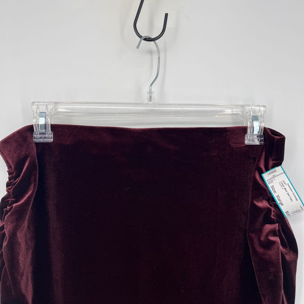 Velour Maxi Skirt