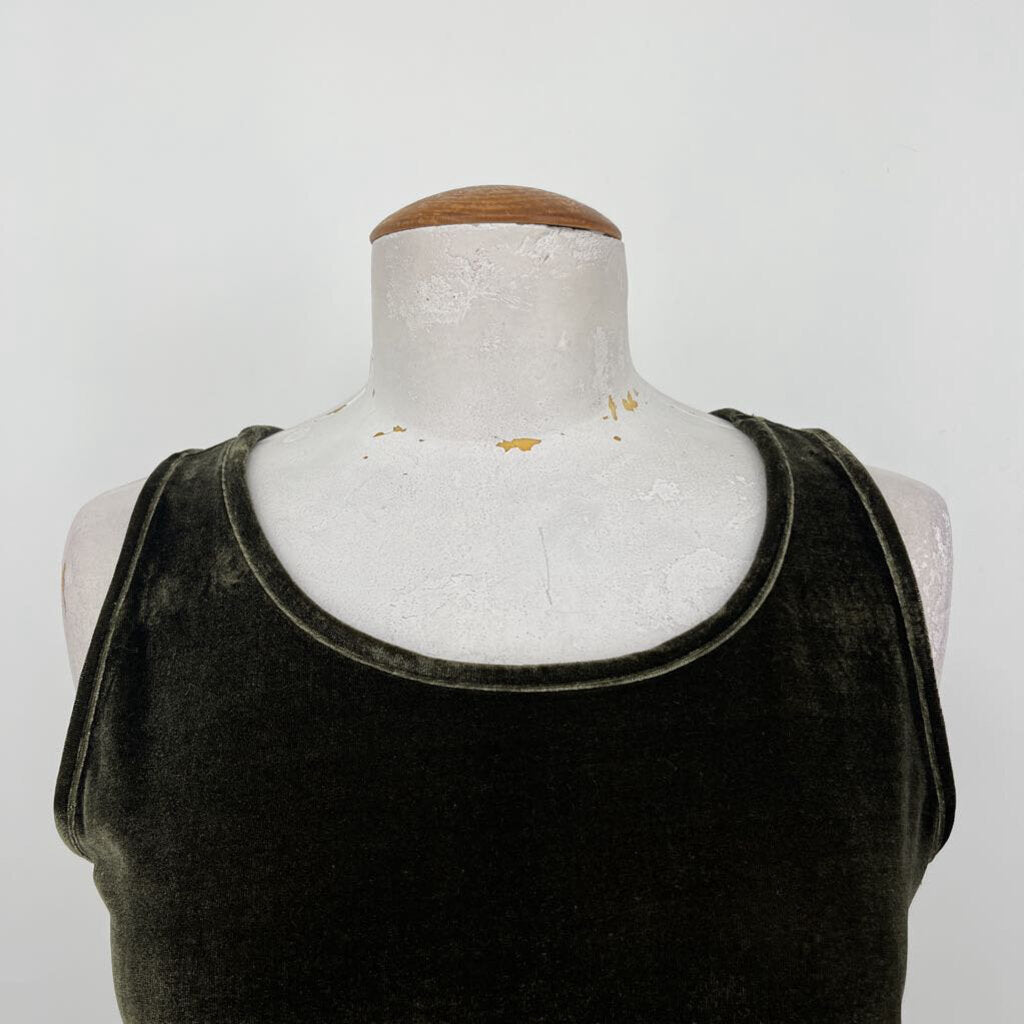 John Mark Sleeveless Velvet Tunic