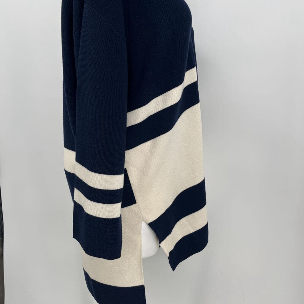 St. John Striped Wool Cardigan
