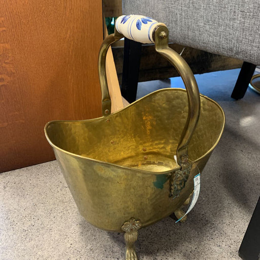 Danish Brass Skuttle Bucket