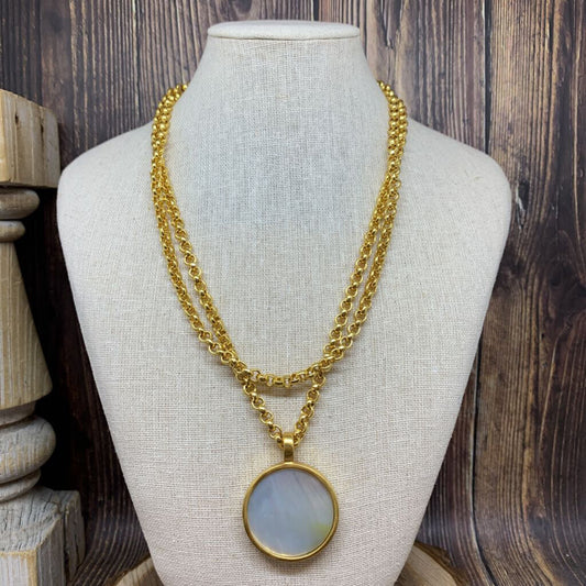 Julie Vos Coin Necklace