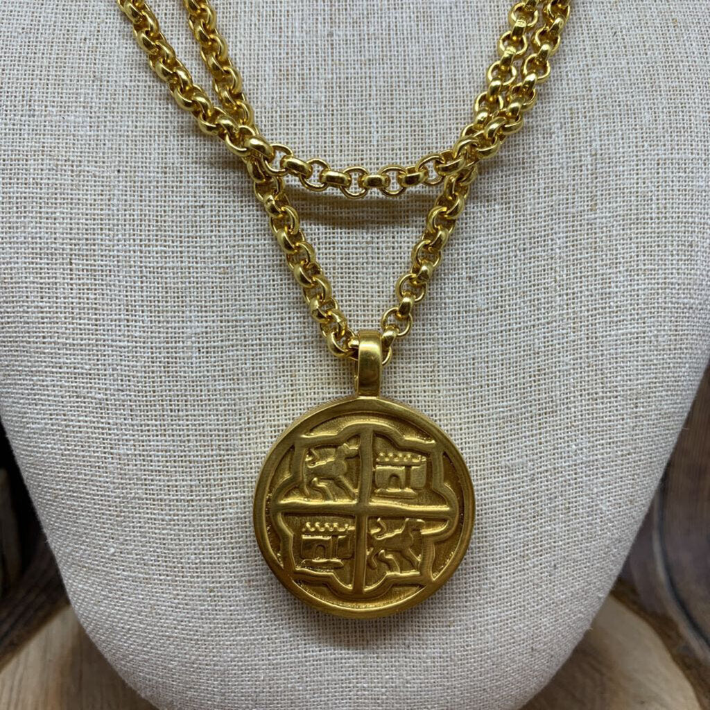Julie Vos Coin Necklace