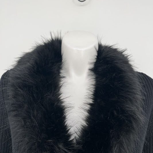 Collection Faux Fur Collar Cardigan