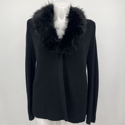 Collection Faux Fur Collar Cardigan