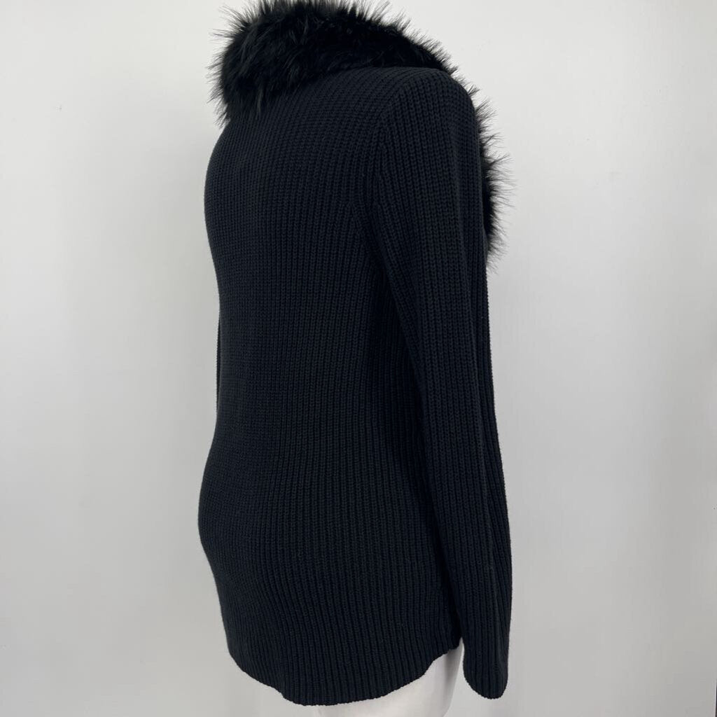 Collection Faux Fur Collar Cardigan