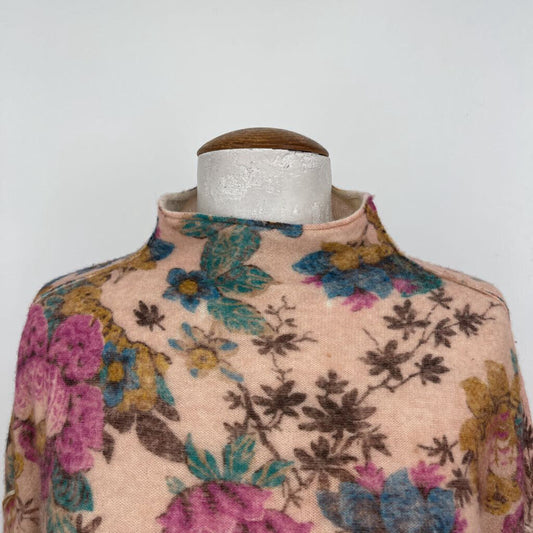 Pilcro L/s Floral Cashmere Sweater