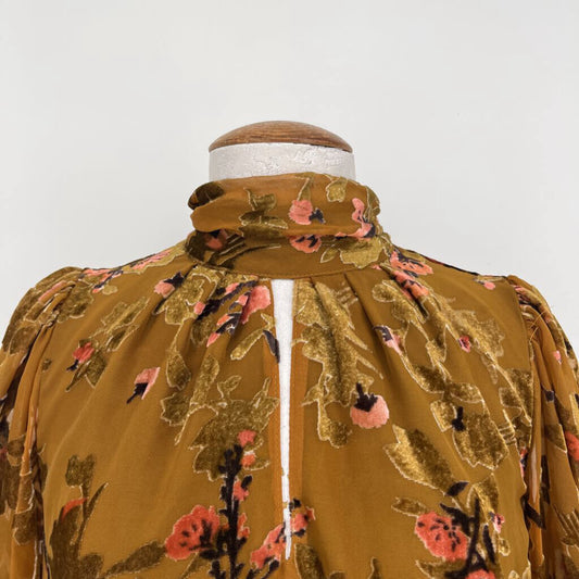French Connection Floral Velvet Shirt