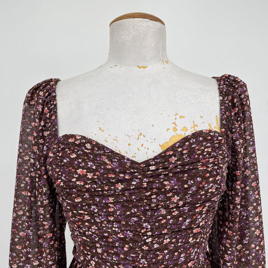 Lush L/s Floral Dress