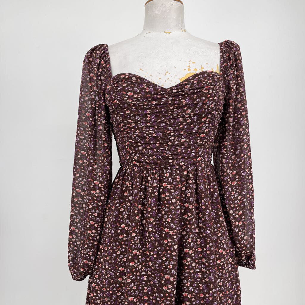 Lush L/s Floral Dress