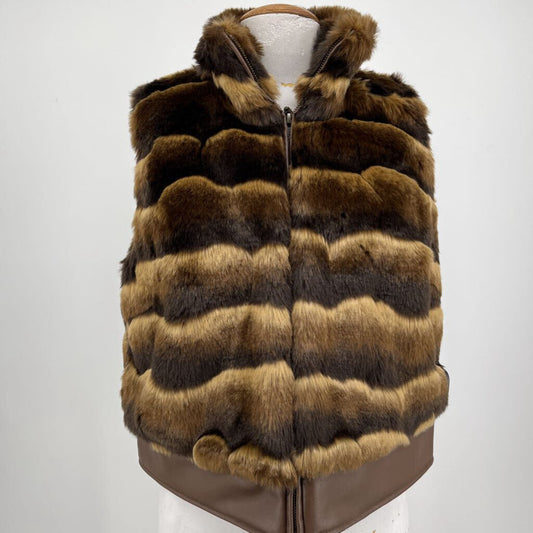 Chicos Faux Fur Vest