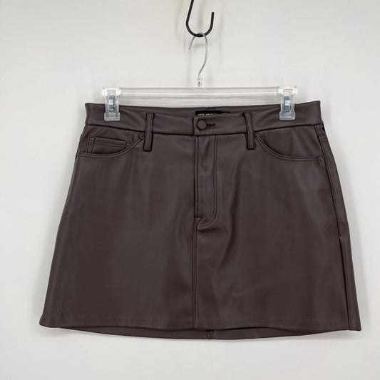 Good American Faux Leather Skirt