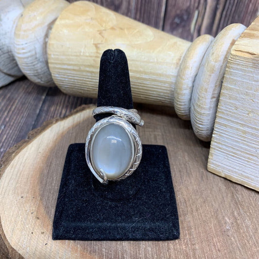 Snake Gem Sterling Ring
