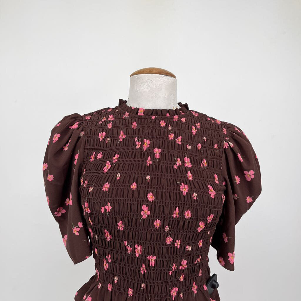 WAYF s/s smocked Shirt