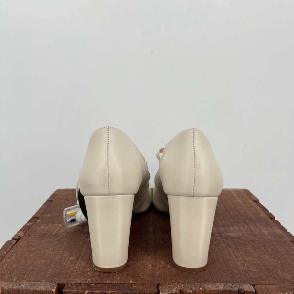 Anthropologie square toe Heels