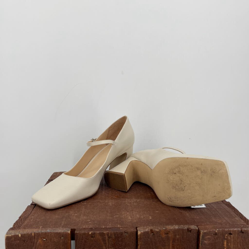 Anthropologie square toe Heels