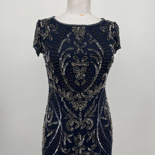 Pisarro Nights S/s Beaded Gown