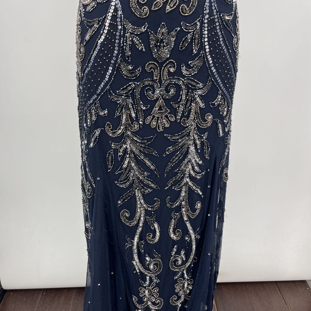 Pisarro Nights S/s Beaded Gown