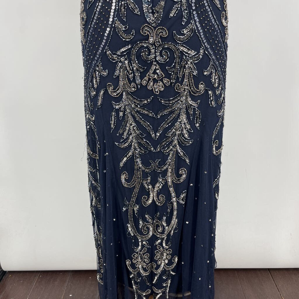 Pisarro Nights S/s Beaded Gown