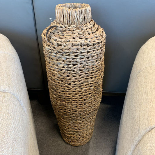 Wicker Floor Vase