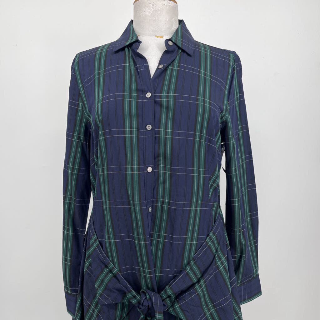 Untuckit L/s Plaid Dress