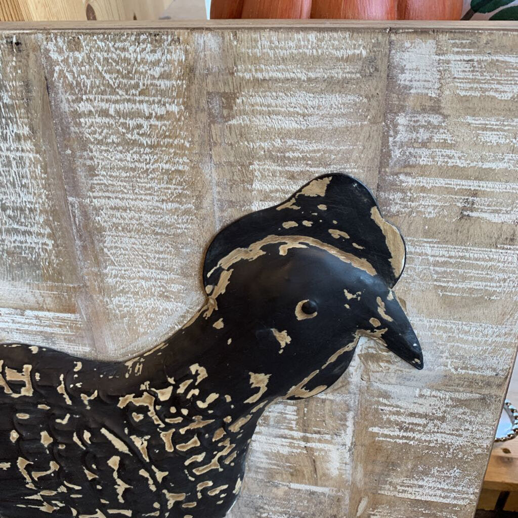 Metal Chicken on Pallet