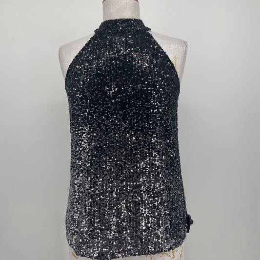 Cable & Gauge Slvls Sequin Shirt