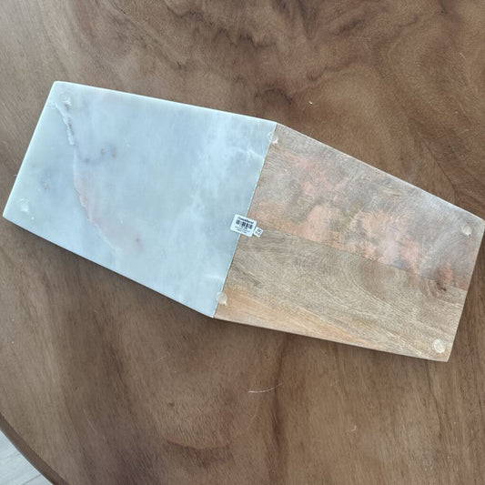 Crate & Barrel Wood/Marble Cutting Board