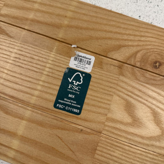 Crate & Barrel Wood Tray