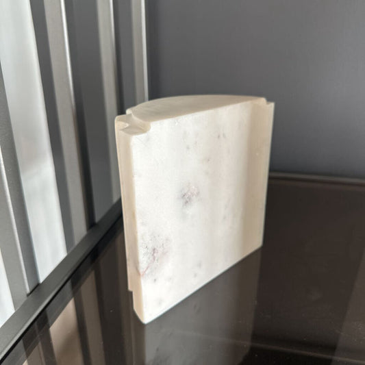 Half-Circle Marble Bookend