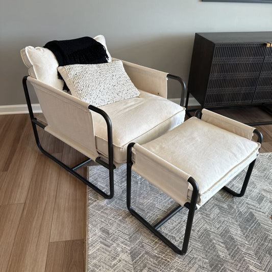 Four Hands Isabelle Chair & Ottoman